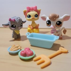 Littlest pet shop farm animal set